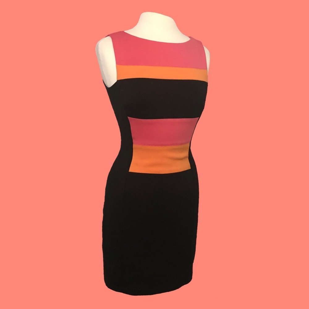Maggy London Color Block Sleeveless Dress